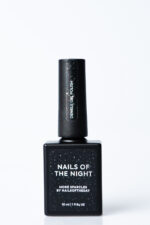 NAILSOFTHENIGHT Deniels gel polish (Μαύρο με χρυσόσκονη GLITTER)