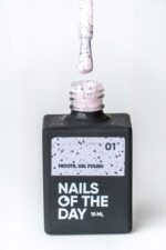 NAILSOFTHEDAY MiDots gel polish 01 (τζελ βερνικι ΡΟΖ-ΜΑΥΡΗ ΒΟΥΛΑ) 10ml - Image 2
